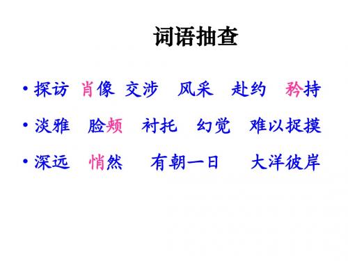 蒙娜丽莎之约第二课时