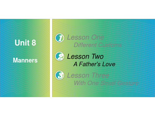 英语第二册第三版课件Unit 8 lesson 2