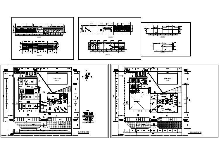 钢结构车展及维修中心装修规划设计施工图