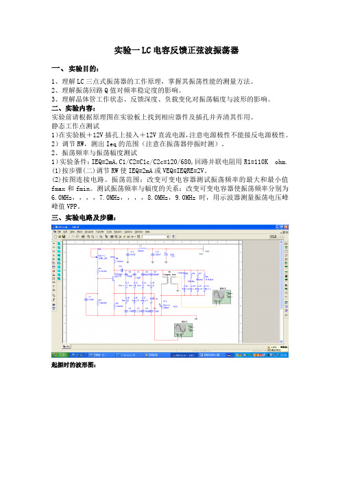 电子测量实训报告