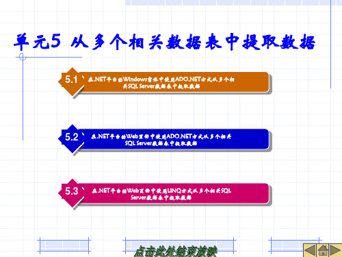 单元5 从多个相关数据表中提取数据