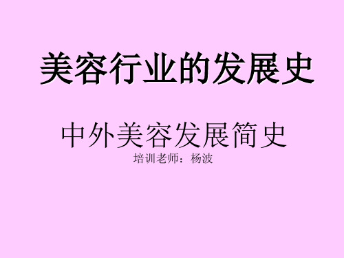 美容行业的发展史.ppt^^