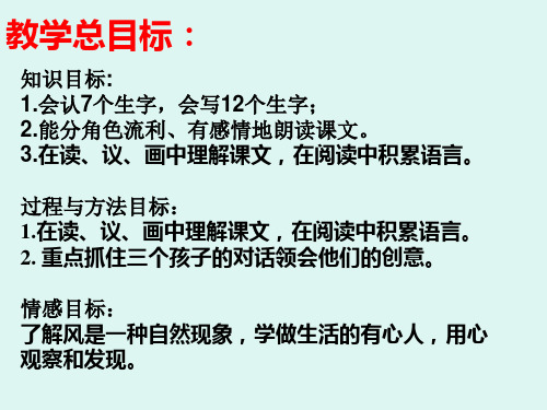 人教新课标二年级语文下册《画风》课件
