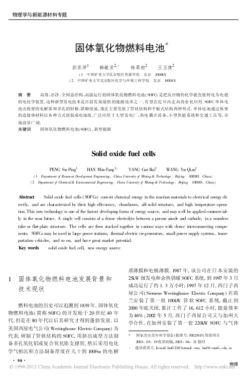 固体氧化物燃料电池_彭苏萍