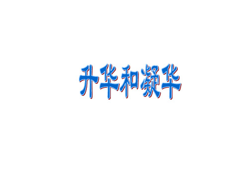 八年级物理升华和凝华2(教学图文课件分享)