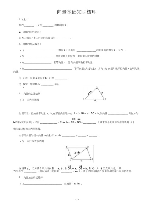 (完整版)向量基础知识汇总