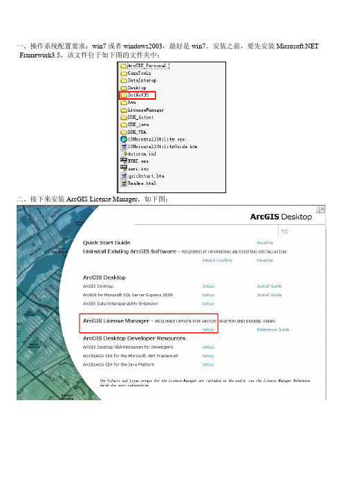 安装Arcgis DeskTop及注册过程