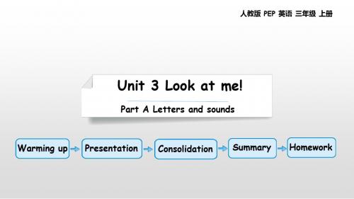 三年级上册英语Unit 3 Look at me Part A Letters and sounds人教(PEP)
