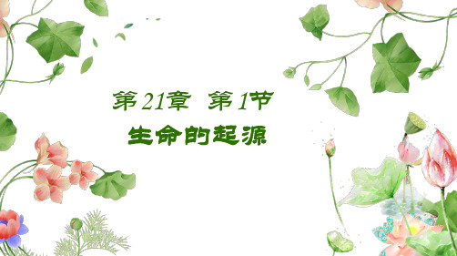 (北师大八下)21.1生命的起源