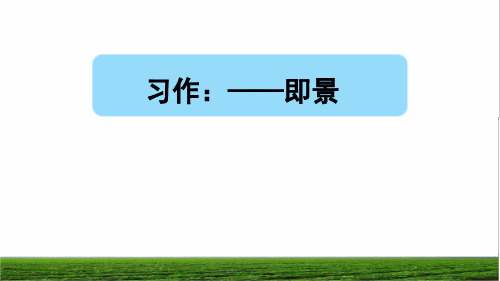 部编版五年级语文上册第七单元《习作：______即景》教学课件