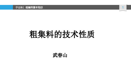 第二周   粗集料的技术性质