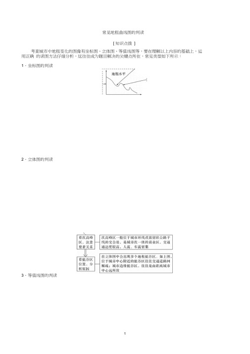 高考地理专题4.2常见地租曲线图的判读-解图释含义含解析