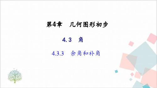 《余角和补角》_PPT-精美