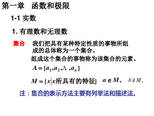 北京大学版高等数学讲义1-1实数