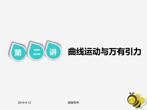 高考物理二轮复习第一部分专题一力与运动第二讲曲线运动与万有引力课件.pptx