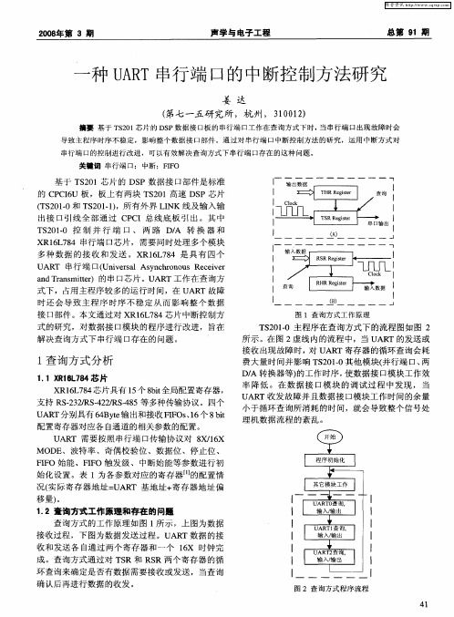 一种UART串行端口的中断控制方法研究