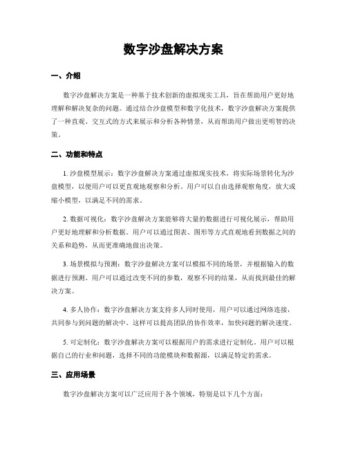 数字沙盘解决方案