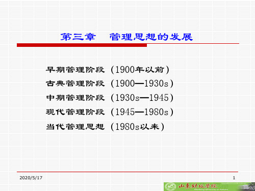 管理学-管理思想