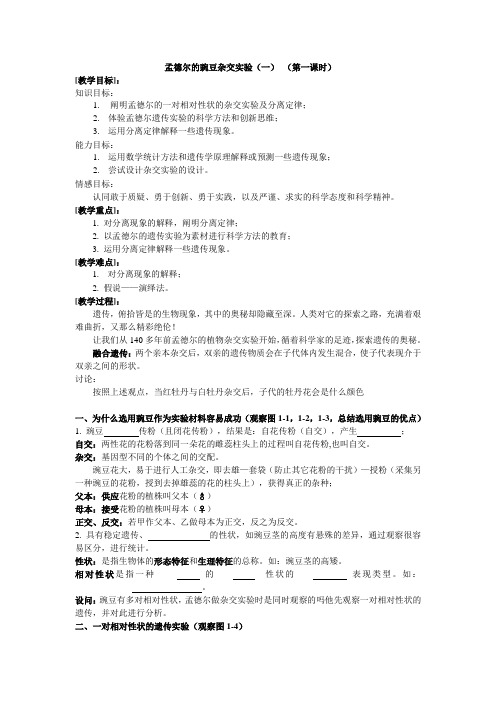 高中生物必修二全套学案教案