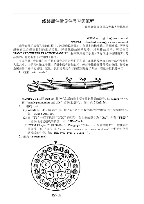 波音机线路部件常见件号查阅流程