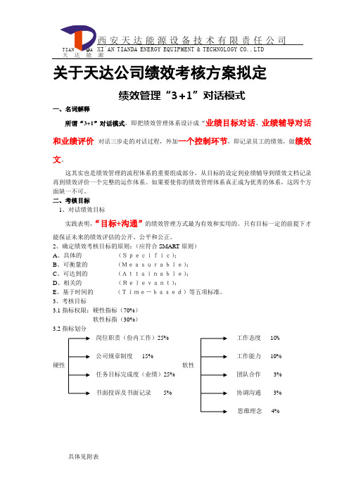 3+1考核方案