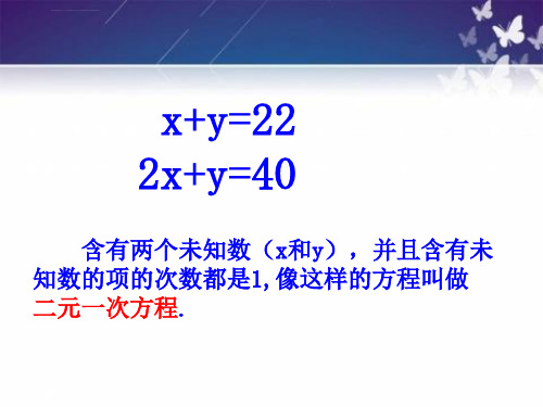 二元一次方程组复习与总结ppt课件