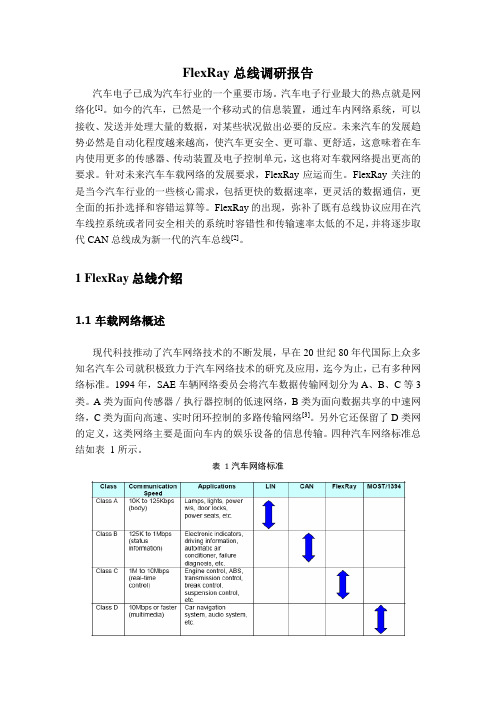 FlexRay总线调研报告