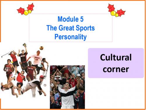 2018年外研版高中英语必修五课件:Module5 Cultural corner (共13张PPT)
