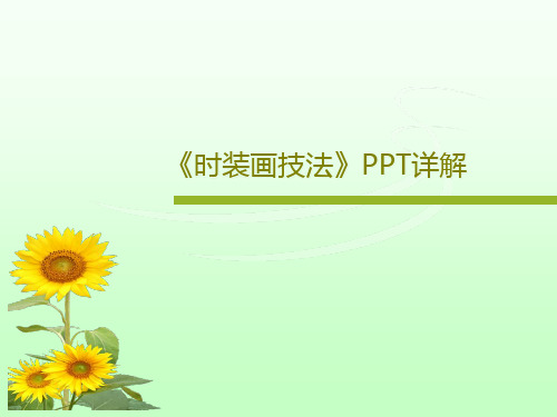 《时装画技法》PPT详解共38页文档