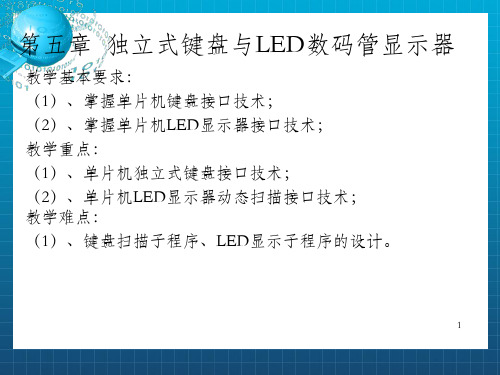 独立式键盘与LED数码管显示器与单片机控制相关_OK