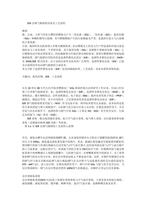 SCR法烟气脱硝的设备及工艺流程_[全文]