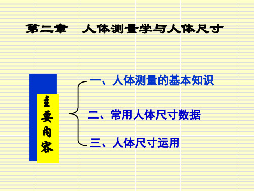 02人体测量与人体尺寸