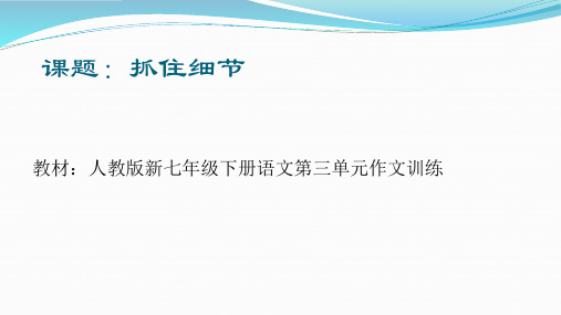 部编优质课一等奖初中语文七年级下册《抓住细节》 (3)