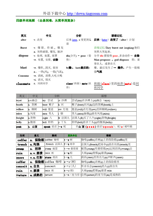 高中高考单词联想记忆完全归纳