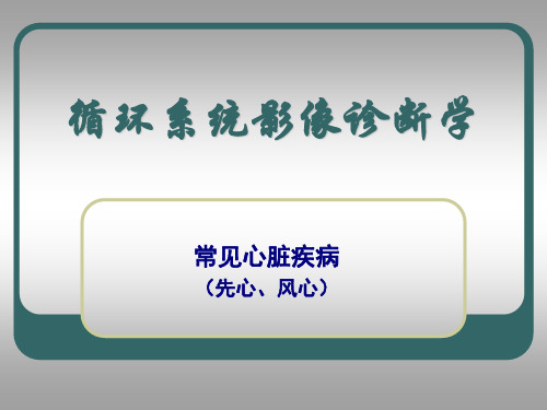 常见心脏病(先心、风心)-精品医学课件