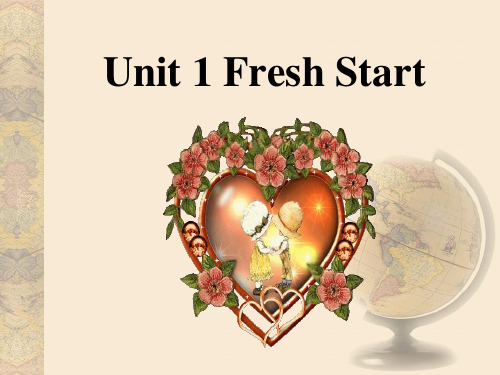 Unit-1-Book-3--Fresh-Start-英语课件