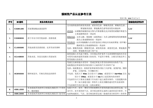 强制性产品认证参考目录(2010版)