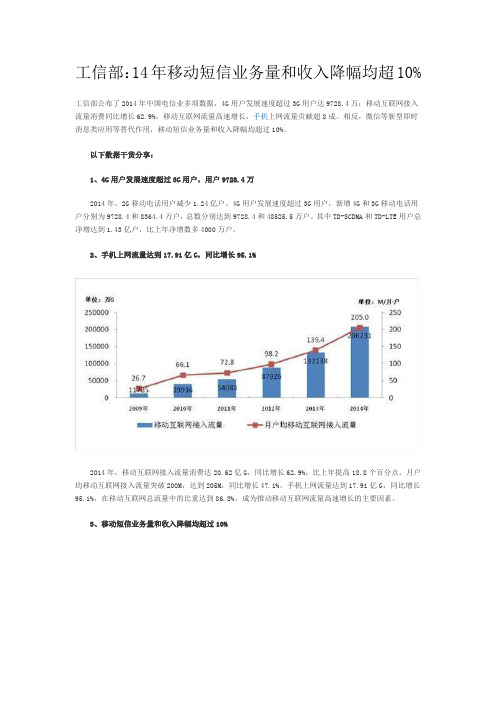 14年工信部报告