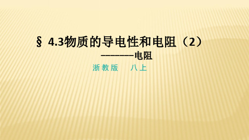 ZJ版八上43物质的导电性和电阻(2)模板(2021年浙教版)