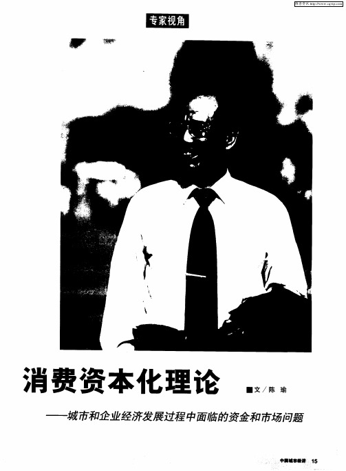 消费资本化理论——城市和企业经济发展过程中面临的资金和市场问题