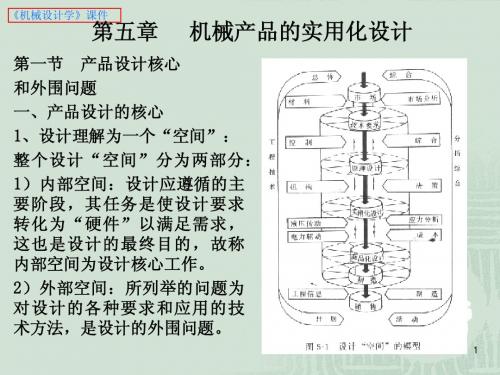 机械设计学_第五章__机械产品的实用化设计