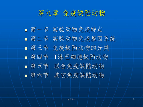 动物实验技术5免疫缺陷动物ppt课件