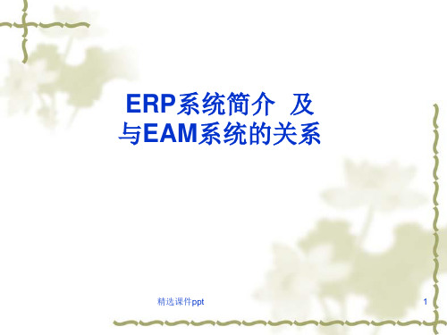 ERP系统简介及与EAM关系ppt课件