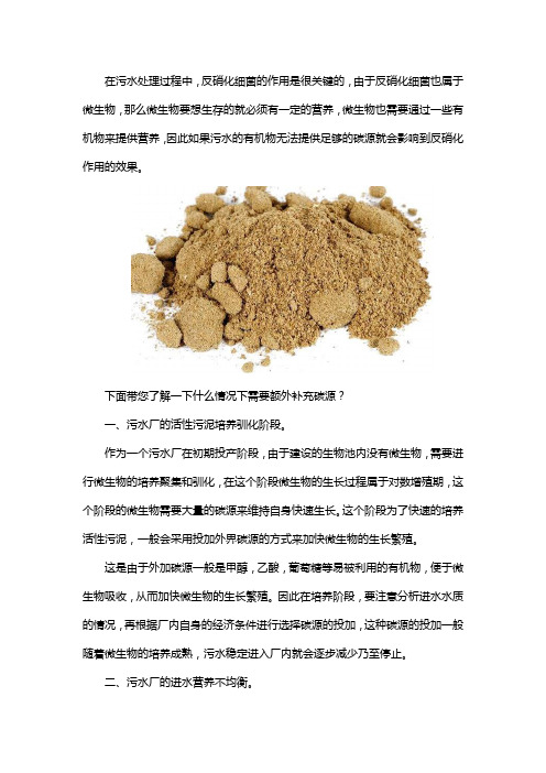 反硝化碳源