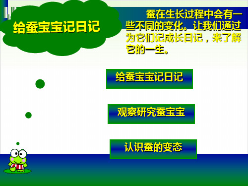 四年级下册科学-给蚕宝宝写日记优秀课件苏教版