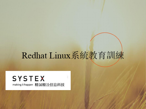 最新课件-RedhatLinux系统教育训练 推荐