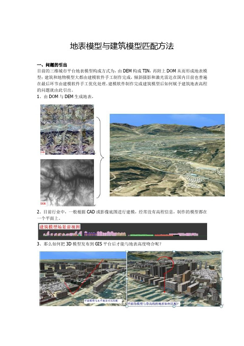 三维场景构建中地表模型与建筑模型匹配方法