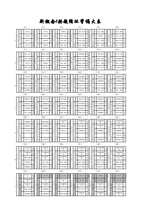 (完整版)新概念1册超循环背诵大表