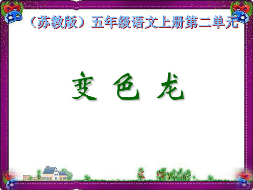 《变色龙》PPT 省一等奖课件1