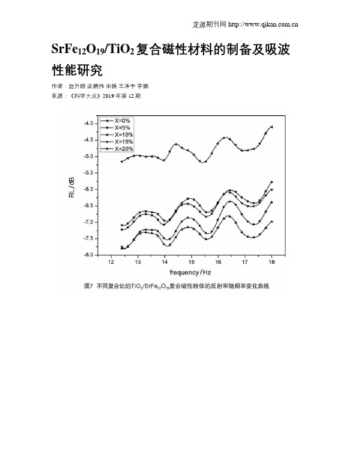 SrFesub12subOsub19subTiOsub2sub复合磁性材料的